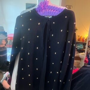 Sweater with gold decoration